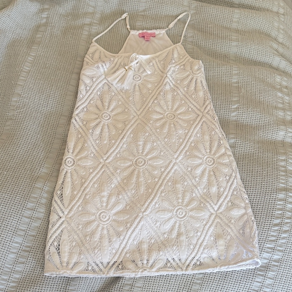 Elegant Cream eyelet white Lilly Pulitzer Dress XXS
